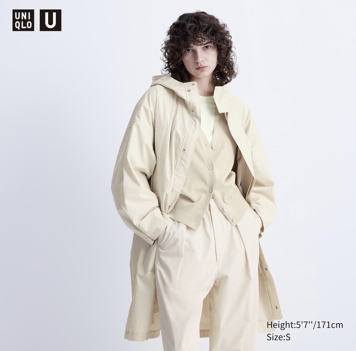 UNIQLO U x LEMAIRE Utility Hooded Coat Natural Off-White UNIQLO U x LEMAIRE Utility Hooded Coat Natural Off-White