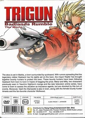 Trigun Badlands Rumble Japanese Anime Movie DVD English Sub Region All Free Ship Trigun Badlands Rumble Japanese Anime Movie DVD English Sub Region All Free Ship