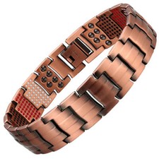 Rare Solid Copper Magnetic Bracelet 591 Elemen Arthritis Pain Balance Energy Joy