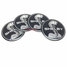 2.2 Black Shelby Wheel Center Hub Caps Sticker Car Emblem For Mustang