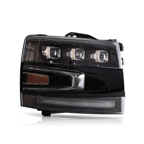 Upgrade LED Headlights For Silverado 1500 Blk Projector Lamps Assembly Set 07-13 - Picture 3 of 9