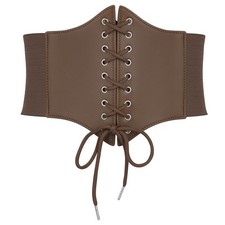 Corset Belt for Women Lace Up Elastic Waist BeltTied Waspie Corset Belts for ...