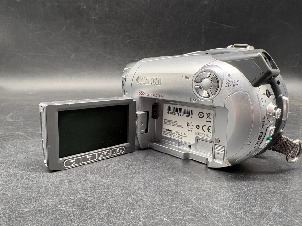 Canon Camcorder DC 211 Mini-DVD Camcorder Silber 35x Zoom Geprüft Vintage - Bild 3 von 4