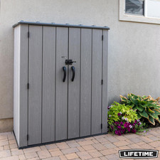 [CELARANCE SALE] Lifetime 4Ft 6" X 2Ft 4" (1.4 X 0.7M) Vertical Storage Shed