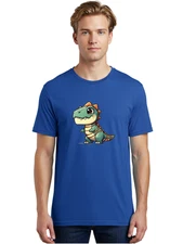 Mummified-T-Rex Mens Graphic Tee, 100% Cotton, Casual Summer Wear