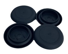 4 NEW Genuine CAPLUGS Brand Flexible 27-28mm Black Plastic Hole Plugs BPFE-27MM