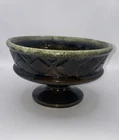 Vintage - Hull USA F25 IMPERIAL RIPE OLIVE Ceramic Diamond Planter 7.5w x 4.5h
