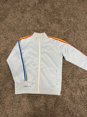 Fake hochwertiges Material Palm Angels Track Jacket Größe S Hellblau 