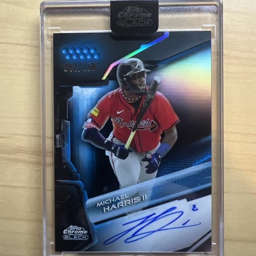 2026 Topps Chrome Black Michael Harris II Chrome Black Autographs (Raw)
