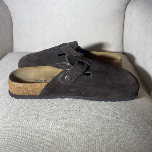 EUC Betula Birkenstock Boston Clog 260 Slide Mules Brown 40 EU Mens 7 Womens 9 - Picture 5 of 12