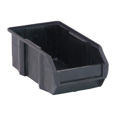 QUANTUM STORAGE SYSTEMS QUS220CO ESD Conductive Bin,Black,PP,3 in 4RR36