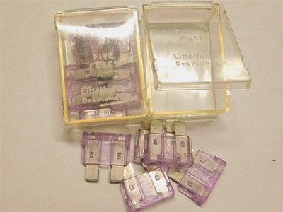 10 Genuine Littelfuse ATO3 3A 32V Blade Automotive Fuses Purple 2 Packs of 5