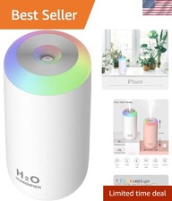 Mini 350ml Humidifier with LED Light - Whisper-Quiet, Perfect for Babies