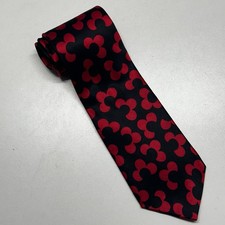 Steven Land Silk Necktie Tie Hand Made Italian Silk Red Black