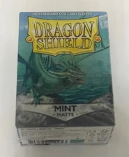 2  Dragon Shield Matte Mint (100) Shield Sleeves Free Shipping