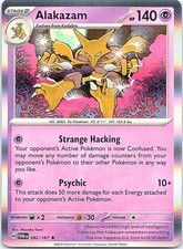 Alakazam Twilight Masquerade 082/167 Rare Pokemon Holo Near Mint Pokemon Card