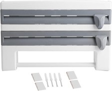 Kitchen Cling Film Holder Kitchen Roll Holder Wall Mounted Foil Dispenser Cutter