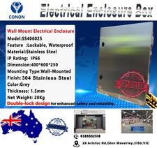 304 stainless Steel 1.5mm  400x600x250mm  IP66 Electrical Enclosure Box