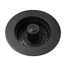 Kitchen Sink Strainer, 3 In 1 Pop Up Drain Stopper, Sink Drain Filter Black