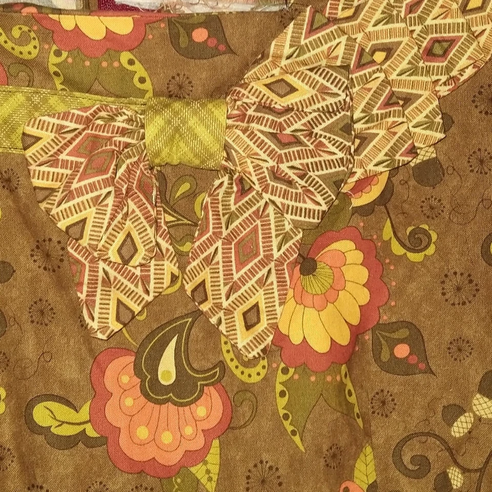 Maxi Vestido Para Mujer Vintage Hecho a Mano Floral Pradera S Peregrino Cottagecore Años 70 Hippie Foto 4 de 4