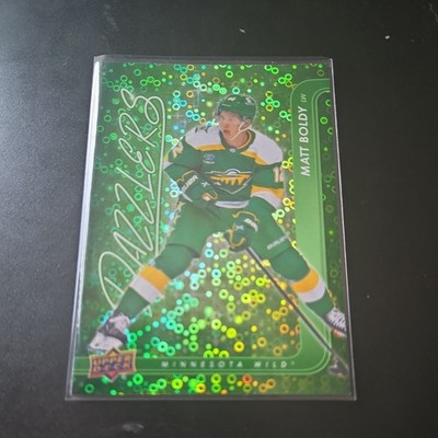 Matt Boldy Minnesota Wild 24/25 Colour Match Dazzlers Green Serie 2 Hockeykarte
