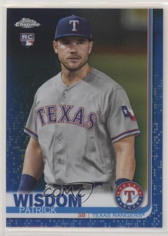 2019 Topps Chrome Blue Refractor 132/150 Patrick Wisdom #146 0x60