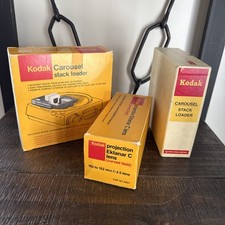 Kodak 102-152mm F3.5 Zoom Ektanar C Projection Lens  Two Carousel Stack Loaders