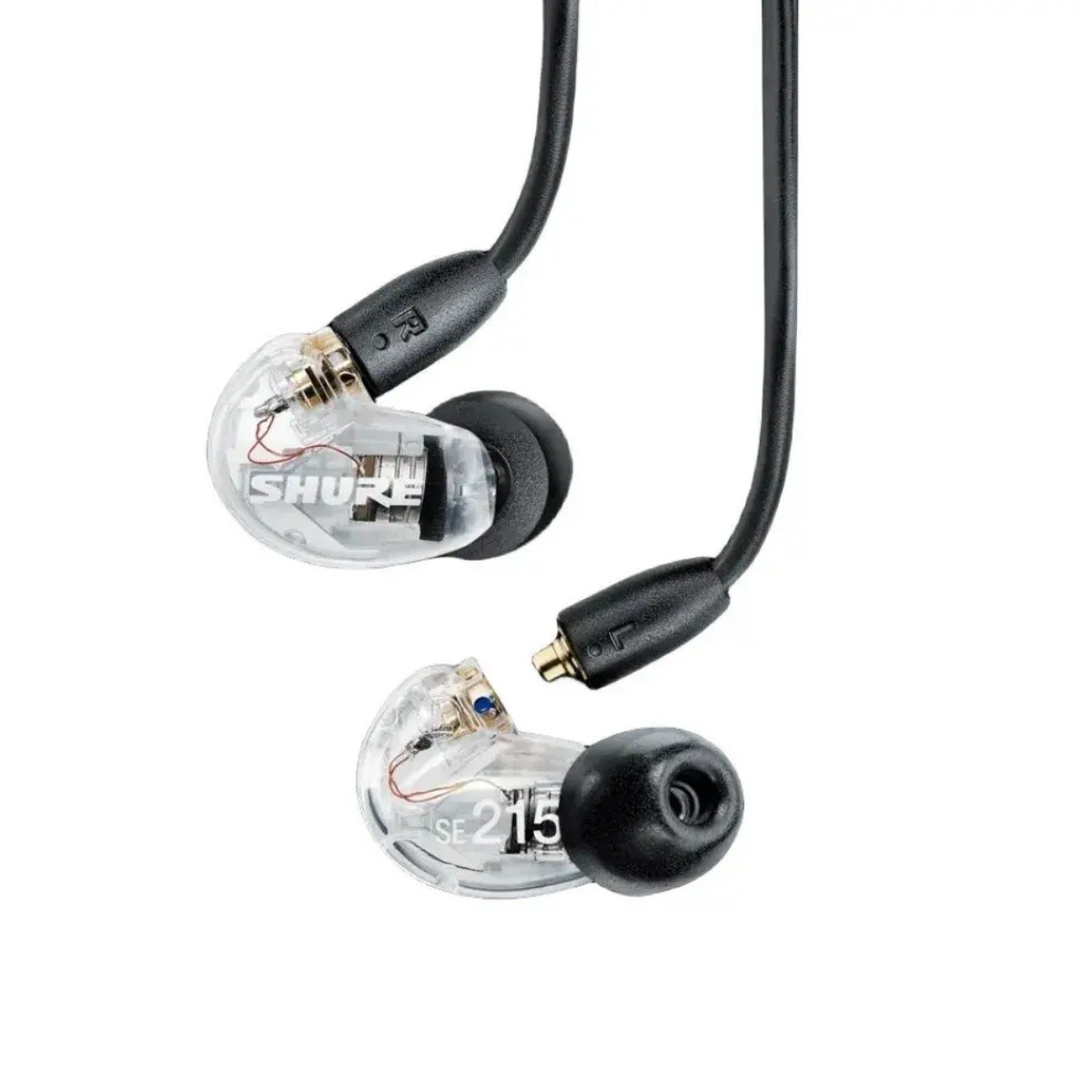 Isolating In-ear Headphones 3.5mm Jack Wired Clear Earphones