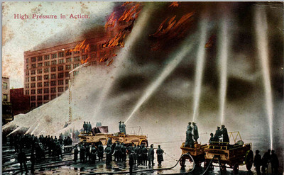 Firefighting - High Pressure in Action - c1908