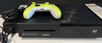 Microsoft Xbox One Console Model 1540 & Neon Green Controller Tested Working