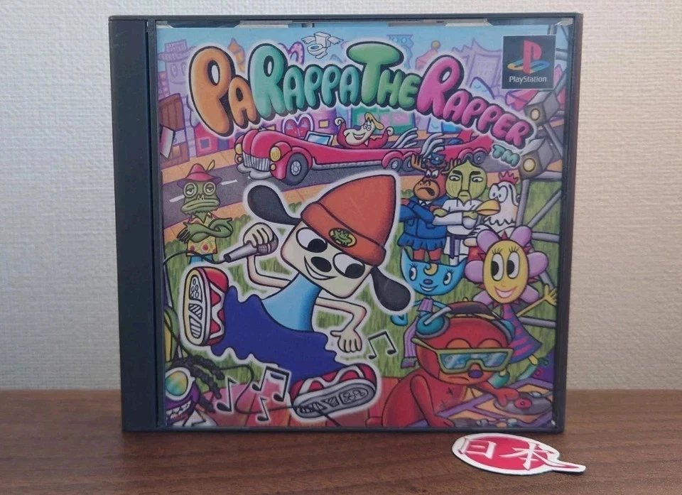PS1 Parappa The Rapper + SPINE & POSTER Sony PlayStation NTSC-J FREE SHIP - Image 2 of 4