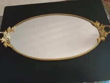 vintage vanity mirror tray