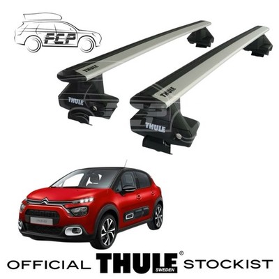 Thule  WingBar Evo Silver Roof Bars Set for Citroen C3 Mk.4 24-25 Lockable