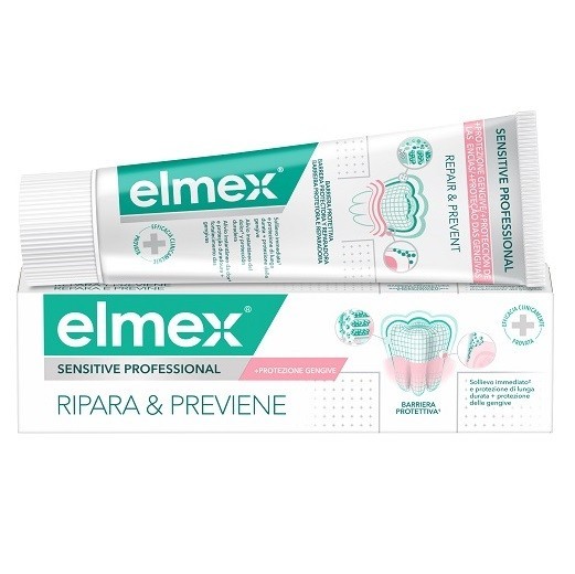 Elmex Dentifricio Sensitive Ripara E Previene 75ml - Immagine 2