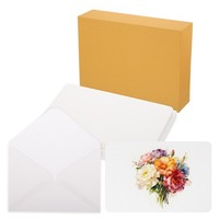 "20Er-Set Aquarellpapier 6X4\" 300G/M² Gelb Mit UmschläGen"