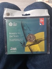 RAF Spitfire Bravery In The Skies £2 Two Pound Coin Uncirculated Royal Mint 2018