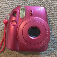 Fujifilm Instax Mini 8 Instant Film Camera-Red Raspberry-Works