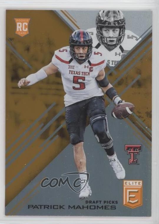 2017 Elite Draft Picks Aspirations Orange Patrick Mahomes II #145 Rookie RC uk2