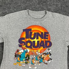 Tune Squad Space Jam T-Shirt Mens M Gray Looney Tunes Graphic Tee Bugs Bunny