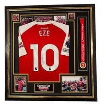 2026 CHAMPIONS Display Eberechi Eze Signed SHIRT Autograph Jersey Medal Display
