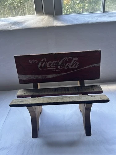 Vintage COCA-COLA DISPLAY BENCH WOODEN.