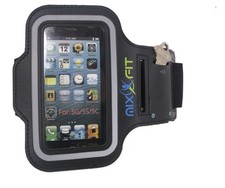 Mixxfit Adjustable Armband Case, Black Compatible with Android Google and iPh...