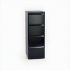 3 x Bisley BS Steel Filing Cabinet 4 Drawers Lockable 470 x 622 x 1,321 mm Black