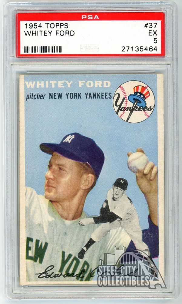 Whitey Ford 1954 Topps Card #37 PSA 5 EX