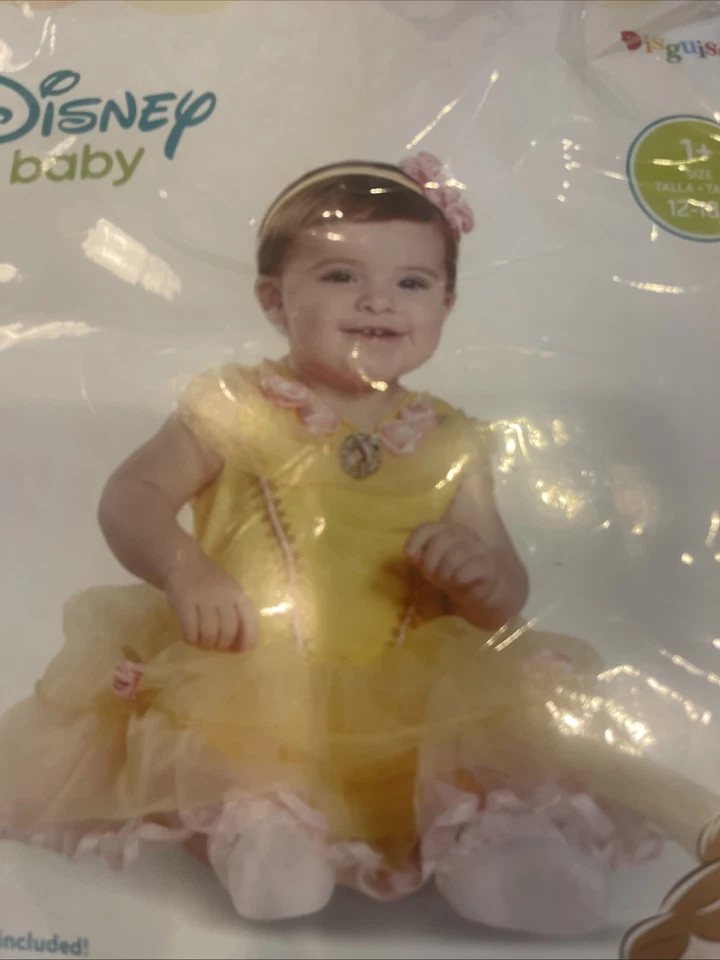 Disney BELLE Princesa Halloween Disfraz Bebé Bella Bestia Infantil 12-18 Meses ✨ Foto 2 de 4
