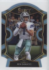2020 Panini Select Concourse Light Blue Prizm Die-Cut Ben DiNucci #99 a8x