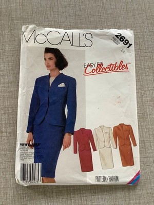 McCall s SEWING PATTERN 2691 Misses Lined JACKETS & SKIRTS Size 14 UNCUT