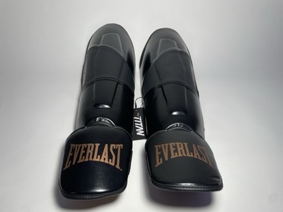 Everlast Titan Pro MMA Protective Striking Shin Guard - Black Size Small New
