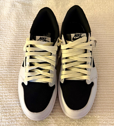 Nike Men's Low Top Lace-Up Athletic Sneakers Black/White Colorblock Rubber