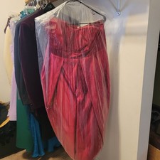 davids bridal red formal dress high low hem sweetheart top size 18 unaltered